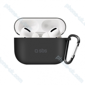 SBS, Apple AirPods Pro, silicone, black - Case