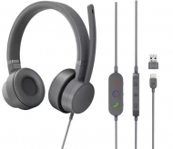 Lenovo Go wired ANC headset Storm Grey